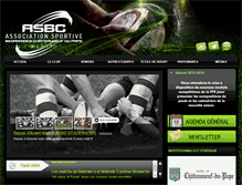 Tablet Screenshot of bedarrides-rugby.com